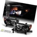 ヘッドライト Black 07-13 Toyota Tundra 08-17 Sequoia Quad LED Halo Projector Headlights Lamps ブラック07-13トヨタトンドラ08-17セコイアクワッドLEDハロープロジェクターヘッドランプ