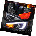 ヘッドライト 11-13 Scion tC LED Signal DRL Projector Headlights+Glossy Black LED Tail Lamps 11-13 Scion tC LED信号DRLプロジェクターヘッドライト+グロー ssyブラックLEDテールランプ