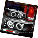 ヘッドライト 04-06 Sierra Black Projector Headlights+Red LED Tail Lamps+Smoke LED 3rd Brake 04-06シエラブラックプロジェクターヘッドライト+レッドLEDテールランプ+スモークLED第3ブレーキ(2)