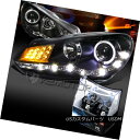 ヘッドライト For 09-12 Golf GTI Black Halo