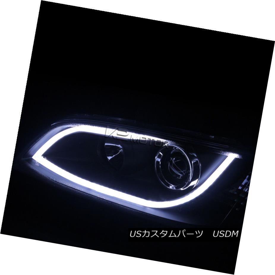 ヘッドライト 2008-2009 Pontiac G8 LED DRL Bar Projector Headlights+Turn Signal Black 2008 - 2009年ポンティアックG8 LED DRLバープロジェクターヘッドライト+ Tur n信号黒