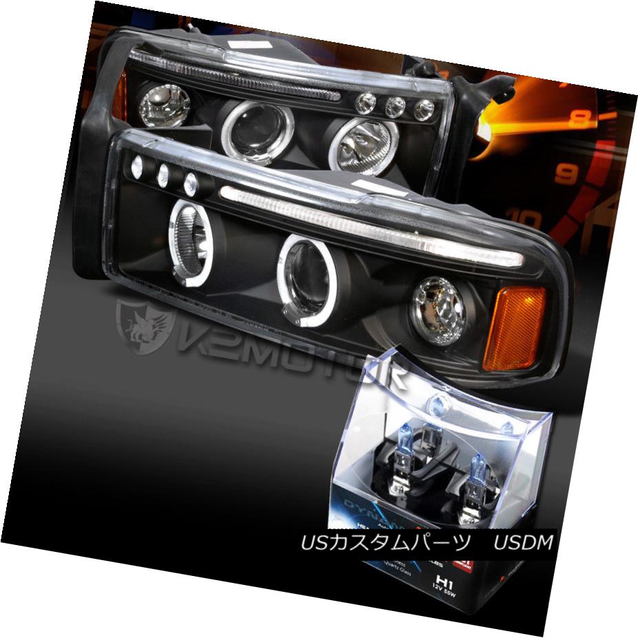 ヘッドライト 94-01 Dodge Ram Truck Black H