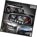 ヘッドライト 2006-2010 Dodge Charger LED Headlights w/Built In Corner Signal Lights Black 2006-2010ダッジチャージャーLEDヘッドライト（コーナー信号ライト内蔵）ブラック