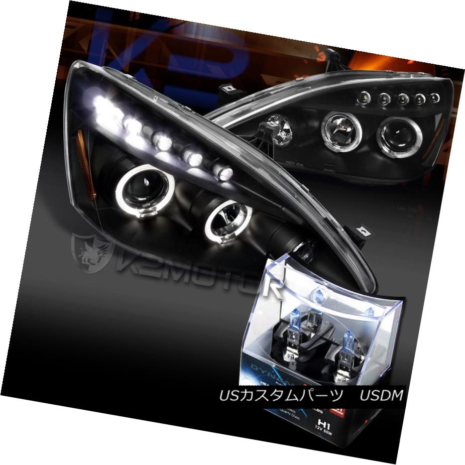 ѡ WORLDҸˤ㤨֥إåɥ饤 For 2003-2007 Honda Accord LED Halo Projector Headlights+H1 Halogen Bulbs 2003 - 2007ǯۥLEDϥץإåɥ饤+ H1ϥŵפβǤʤ66,990ߤˤʤޤ