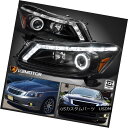 ヘッドライト For 08-12 Accord Sedan 4Dr Halo Projector Headlights w/LED Turn Signal Black 08-12 Accord Sedan 4Dr Haloプロジェクターヘッドライト（LEDターンシグナルブラック）