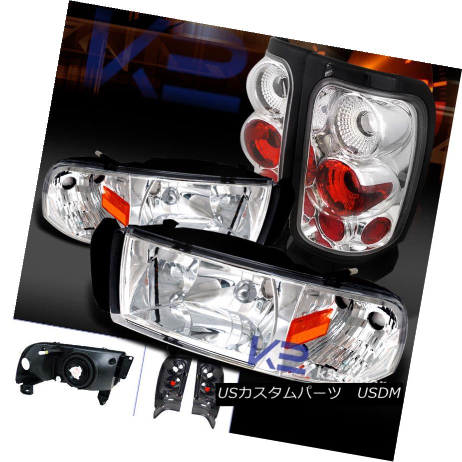 Anzo 111049 Crystal Headlight Set Clear Lens Chrome Housing Pair