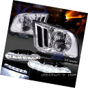 wbhCg 05-09 Ford Mustang Chrome Clear Headlights+LED DRL Bumper Fog Lamp 05-09tH[h}X^ON[NAwbhCg+ LED DRLop[tHOv