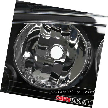 ヘッドライト 06-10 Dodge Charger Black Clear Headlights+Corner Lamps w/ Amber Reflector Pair 06-10ダッジチャージャブラッククリアヘッドライト+オレンジランプ/アンバー反射鏡ペア
