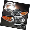 ヘッドライト 96-00 Grand Caravan Chrysler Town & Country Chrome Headlights+6-LED Fog L...
