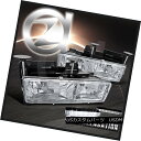 ヘッドライト 88-98 Chvey C/K Silverado GMC Sierra Chrome Headlights+LED Bumper DRL Fog...