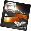 ヘッドライト Fit 96-00 Honda Civic Smoke Amber Side Marker Lights+Hyper White 5-SMD LE...