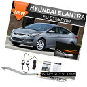 ヘッドライト Fits 09-13 Hyundai Elantra LED Eyebrow DRL Headlight Turn Signal Hyundai ...
