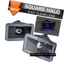 ヘッドライト Fits Chevrolet 4X6 Inch Sealed Beam Square Black With Halo Clear Lens Hea...