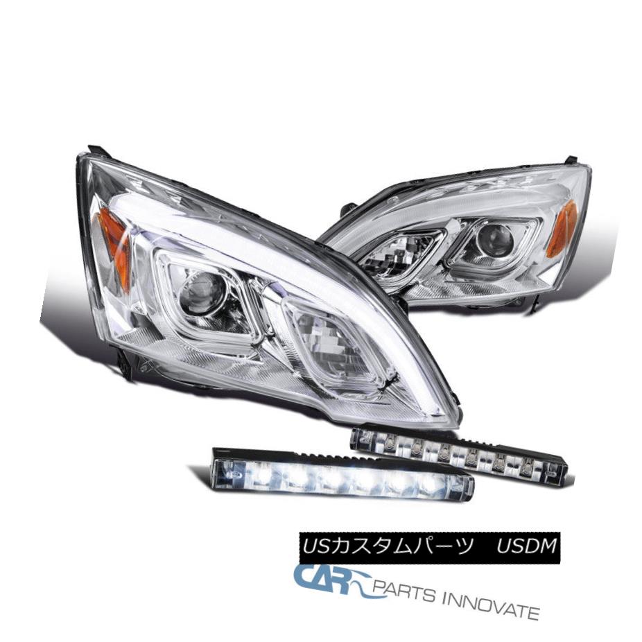 ヘッドライト For 07-11 Honda CR-V CRV Clear Projector Headlights LED DRL+Slim LED Fog Bumper 07-11ホンダCR-V CRVクリアプロジェクターヘッドライトLED DRL +スリムLEDフォグバンパー