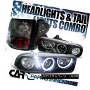 ヘッドライト 1998-2004 Chevy S10 Black Halo SMD LED Projector Headlights+Smoke Tail Lamp 1998-2004 Chevy S10 Black Halo SMD LEDプロジェクターヘッドライト+スモーキー keテールランプ(2)