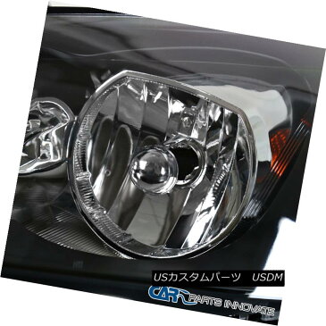 ヘッドライト Black Pontiac 05-10 G6 Replacement Headlights+LED DRL Fog Lights Bumper Lamps ブラックポンティアック05-10 G6交換用ヘッドライト+ LED DRLフォグライトバンパーランプ