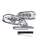 ヘッドライト Chevy 06-13 Impala 06-07 Monte Carlo Clear Headlights 8-LED Fog Bumper Lights シボレー06-13インパラ06-07モンテカルロクリアヘッドライト 8-L EDフォグバンパーライト