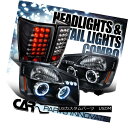 ヘッドライト For 2004-2013 Nissan Titan Black Halo LED Projector Headlights LED Tail Lamps 日産タイタンブラックハローLEDプロジェクターヘッドライト LEDテールランプ