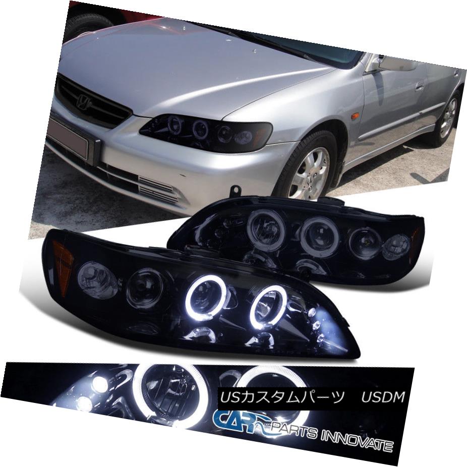 ヘッドライト Glossy Black Fit Honda 98-02 Accord 2/4Dr Tinted LED Projector Headlights Lamps Glossy Black Fit Honda 98-02 Accord 2 / 4Dr Tinted LEDプロジェクターヘッドライトランプ