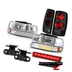 ヘッドライト 00-06 Chevy Tahoe LS Rosso red third brake light fog lamps rear Chrome Headlamps 00-06シボレー・タホLSロッソ・レッド第3ブレーキ・ライト・フォグ・ランプ・リア・クローム・ヘッドランプ