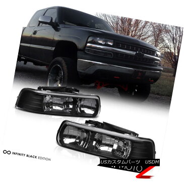 ヘッドライト Pair Black Headlamp SMD Parking Brake Tail Lamps Euro Third LED 00-06 Tahoe 4.8L ペアブラックヘッドランプSMDパーキングブレーキテールランプユーロサードLED 00-06タホ4.8L