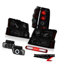 ヘッドライト 03-06 Silverado 3500Hd Red Roof Cab Lamp Smoked Fog Lamps Taillights Headlights 03-06 Silverado 3500Hd赤い屋根キャブのランプスモークフォグランプ幼児用ヘッドライト(2)
