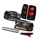 ヘッドライト Black Headlamps Signal Rear Brake Lights Third Cargo LED 2000-2006 Tahoe ...