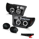 wbhCg L+R Black Halo Projector Headlight+Front Bumper Smoke Fog Light 07-13 Tundra V8 L + RubNn[vWFN^[wbhCg+ Fron top[X[NtHOCg07-13 Tundra V8