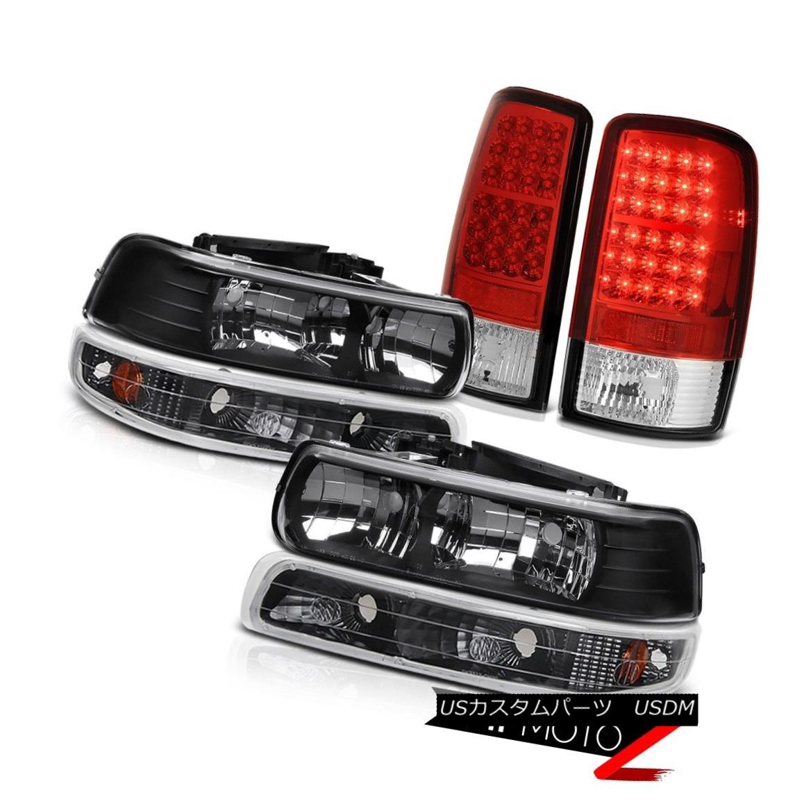 ヘッドライト Black Diamond Headlights Bumper LED Brake Tail Lights 00-06 Chevy Suburban 6.0L ブラックダイヤモンドヘッドライトバンパーLEDブレーキテールライト00-06シボレー郊外6.0L