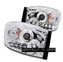 ヘッドライト ANZO 111210 Set of 2 Chrome Halo Projector Headlights for Ram 1500/2500/3500 ANZO 111210 Ram 1500/2500/3500用クロームハロープロジェクターヘッドライトセット