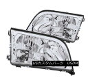 ヘッドライト ANZO 121145 Set of 2 Chrome Crystal Headlights for 92-99 Mercedes-Benz S-Class ANZO 121145 92-99メルセデスベンツSクラス用クロームクリスタルヘッドライト2個セット