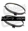 ヘッドライト Crown 68003772AA Set of 2 Left & Right Headlamp Retainers for Jeep Wrangl...