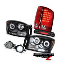 ヘッドライト Fluorescence Halo Headlights LED Tail Lights LED DRL Third Cargo 2006 Ram...