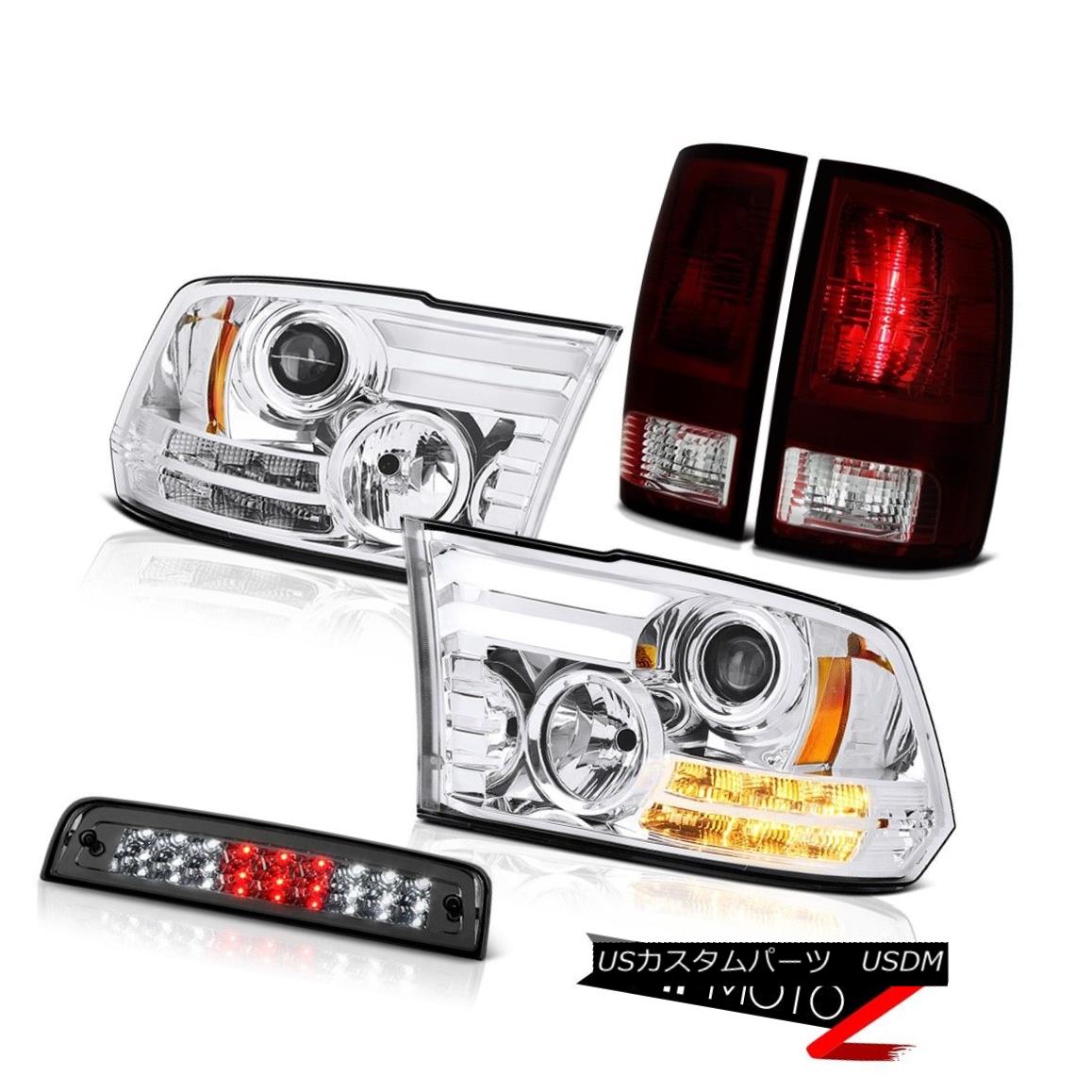 ヘッドライト 09-18 Dodge Ram 1500 6.7L Smokey Roof Cargo Light Taillights Headlamps SMD Cool 09-18 Dodge Ram 1500 6.7LスモーキールーフカーテンライトテールライトヘッドランプSMD Cool