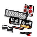 ヘッドライト Bumper+Headlamps 3rd Tail Dark Smoke Fog Third LED Black 2000-2006 Suburban 8.1L バンパー+ヘッドラム ps第3テールダークスモークフォグ第3 LEDブラック2000-2006郊外8.1L(2)