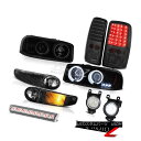 ヘッドライト 2001-2006 Yukon XL Denali CCFL Halo Headlights LED Brake Lamps FogLamp 3r...