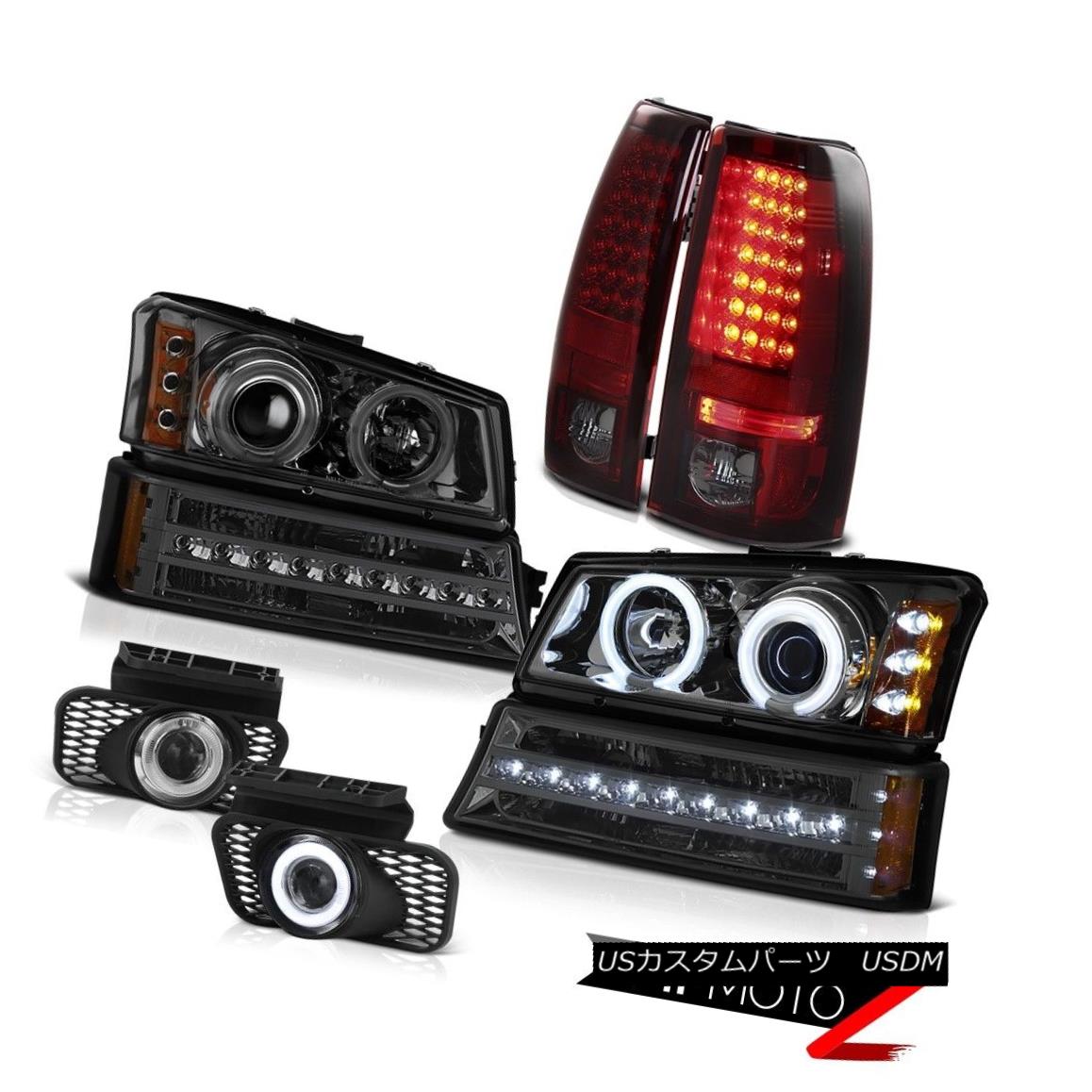 03-06 Silverado Fog lights smokey red taillights turn signal projector Headlampsカテゴリヘッドライト状態新品メーカーChevrolet車種Silverado 1500発送詳細送料一律 1000円（※北海道、沖縄、離島は省く）商品詳細輸入商品の為、英語表記となります。 Condition: New Brand: Venom Inc. [Headlight] Halo Type: Cold Cathode Fluorescent Light Headlight Style: Halo Projectors [Fog Light] Wiring: [Fog Light] Wiring Manufacturer Part Number: OEM#A7703H_2003_2004_2005_2006_A12969 [Fog Light] Switch: [Fog Light] Switch Interchange Part Number: 10366038/10366037, 19169003/19169002, 15199556 [Fog Light] Bulbs: [Fog Light] Bulbs Other Part Number: GM2502224/GM2503224,GM2801161/GM2800161,GM2520185 [Headlight] Side: Driver&Passenger Side Provided Placement on Vehicle: Left, Right, Front, Rear [Tail Light] Brake: Built-In LED Warranty: 60 Days [Tail Light] Dashboard Light: Error-Free Fitment Type: Direct Replacement [Tail Light] Parking: Built-In LED Lens Color: Smoke, Red, Clear [Tail Light] Reverse: Re-use Original 3157 Bulbs Housing Color: Chrome [Tail Light] Side: Driver & Passenger Included [Headlight] Low Beam Bulb: H1 Bulbs Included [Tail Light] Signal: Built-in LED [Headlight] LED Brand: Nichia - Made In Japan Contact Us: TEL: 1-844-884-7847 | HOURS: 9am - 6pm PST [Headlight] High Beam Bulb: H1 Bulbs Included※以下の注意事項をご理解頂いた上で、ご入札下さい※■海外輸入品の為、NC,NRでお願い致します。■フィッテングや車検対応の有無については、画像と説明文よりお客様の方にてご判断をお願いしております。■USのカスタムパーツは国内の純正パーツを取り外した後、接続コネクタが必ずしも一致するとは限らず、加工が必要な場合がございます。■商品説明文中に英語にて”保障”に関する記載があっても適応はされませんので、ご理解ください。■初期不良（到着より7日以内）のみ保証対象とします。ただし、取り付け後は、保証対象外とします。■海外倉庫から到着した製品を、再度国内で検品を行い、日本郵便または佐川急便にて発送となります。■お届けまでには、2〜3週間程頂いております。ただし、天候次第で多少遅れが発生する場合もあります。■商品落札後のお客様のご都合によるキャンセルはお断りしておりますが、商品落札金額の30％の手数料をいただいた場合のみお受けいたします。■他にもUSパーツを多数出品させて頂いておりますので、ご覧頂けたらと思います。■USパーツの輸入代行も行っておりますので、ショップに掲載されていない商品でもお探しする事が可能です!!お気軽にお問い合わせ下さい。&nbsp;