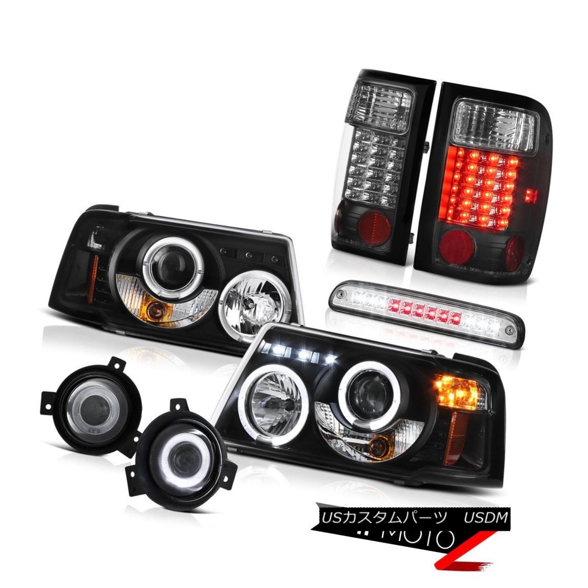 ヘッドライト 01-03 Ranger LED Projector Headlights L.E.D Rear Light Foglights Third Brake 01-03レンジャーLEDプロジェクターヘッドライトL.E.Dリアライトフォグライト第3ブレーキ