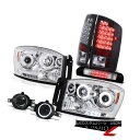 ヘッドライト 07 08 Ram WS DRL Halo CCFL Headlights LED Black Tail Lamps Foglights 3rd ...