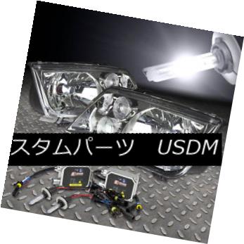 ヘッドライト CHROME LENS HEADLIGHTS+H4 BULBS 6000K HID KIT+AC BALLAST FOR 99-05 JETTA MK4 CHROMEレンズヘッドライト+ H4 BULBS 6000K HID KIT + ACバスタブ99-05 JETTA MK4(2)