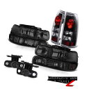 ヘッドライト 2001 2002 Chevrolet Silverado 1500 Dark Smoke Headlight Rear Tail Lights LED Fog 2001年2002シボレーシルバラード1500ダークスモークヘッドライトリアテールライトLEDフォグ