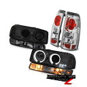 ヘッドライト 1999-2002 Sierra WT Tail brake lights smokey bumper lamp projector headlamps 1999-2002 Sierra WTテールブレーキライトスモーバンパーランププロジェクターヘッドランプ(2)