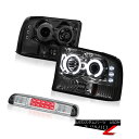 ヘッドライト Devil's Eye CCFL Halo Headlights Roof Stop LED Cargo Lamp Clear 99-04 F25...