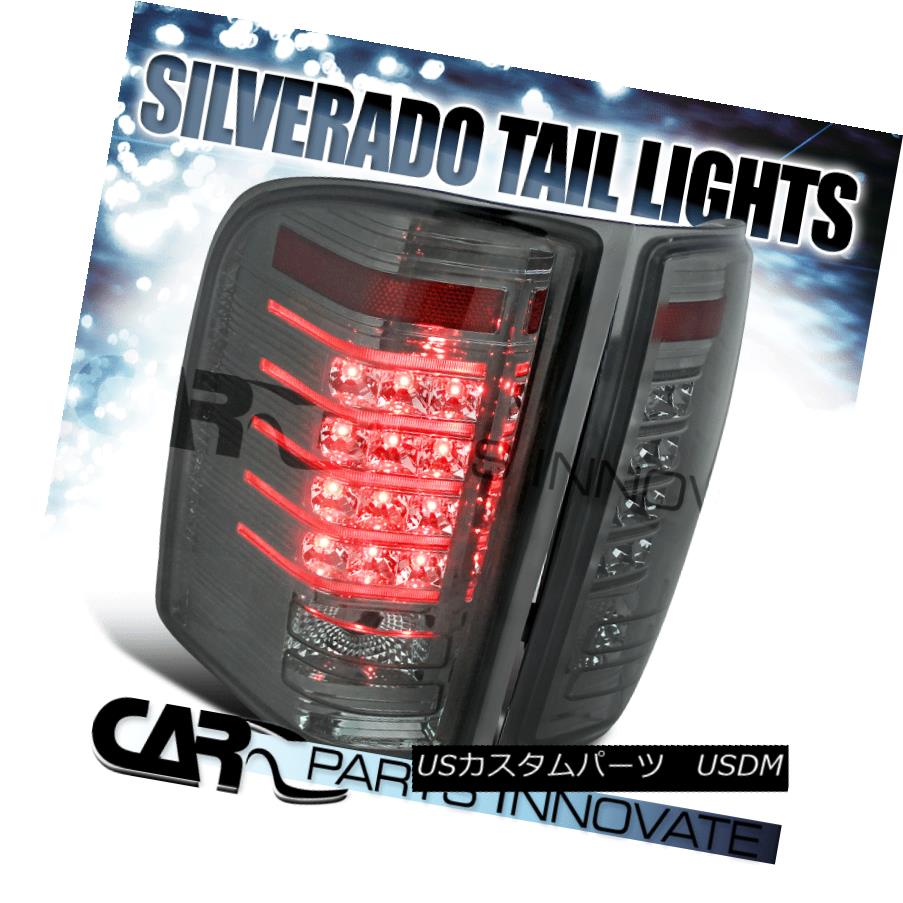 テールライト 07-14 Chevy Silverado 1500 2500 3500 Pickup Smoke LED Tail Lights Rear Lamps 07-14 Chevy Silverado 1500 2500 3500ピックアップスモークLEDテールライトリアランプ