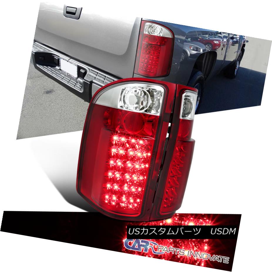 テールライト 2007-2014 Chevy Silverado 1500 2500 3500 Pickup Red LED Tail Lights Rear Lamps 2007-2014 Chevy Silverado 1500 2500 3500ピックアップレッドLEDテールライトリアランプ