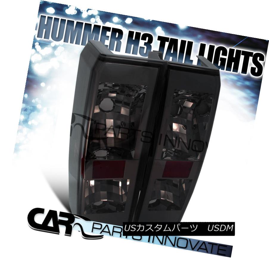 テールライト 2005-2010 Hummer H3 Chrome Housing Smoke Lens Tail Lights Rear Brake Lamps Pair 2005-2010 Hummer H3クロームハウジングスモークレンズテールライトリアブレーキランプペア