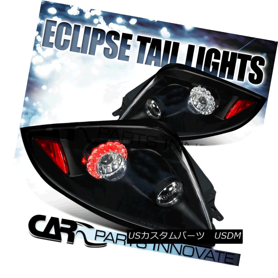 テールライト Mitsubishi 06-11 Eclipse LED Tail Lights Brake Stop Rear Lamp Black 三菱06-11 Eclipse LEDテールライトブレーキストップリアライトブラック