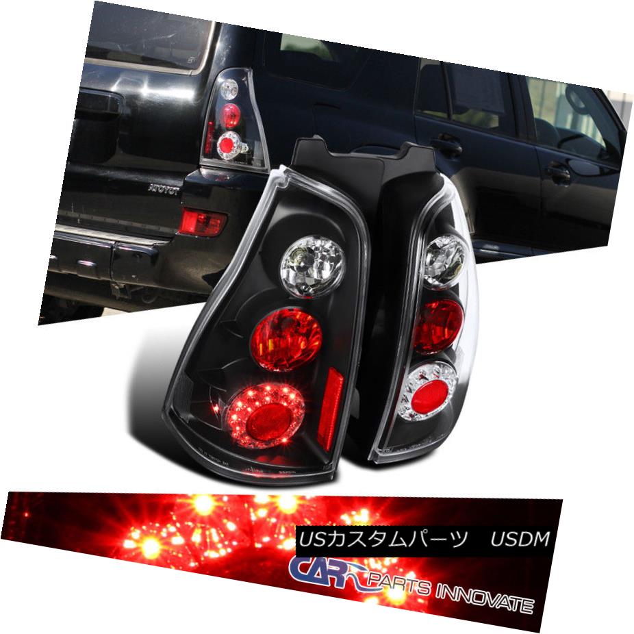 テールライト 03-05 Toyota 4Runner Black Clear LED Tail Lights Rear Brake Parking Lamps Pair 03-05トヨタ4RunnerブラッククリアLEDテールライトリアブレーキパーキングランプペア
