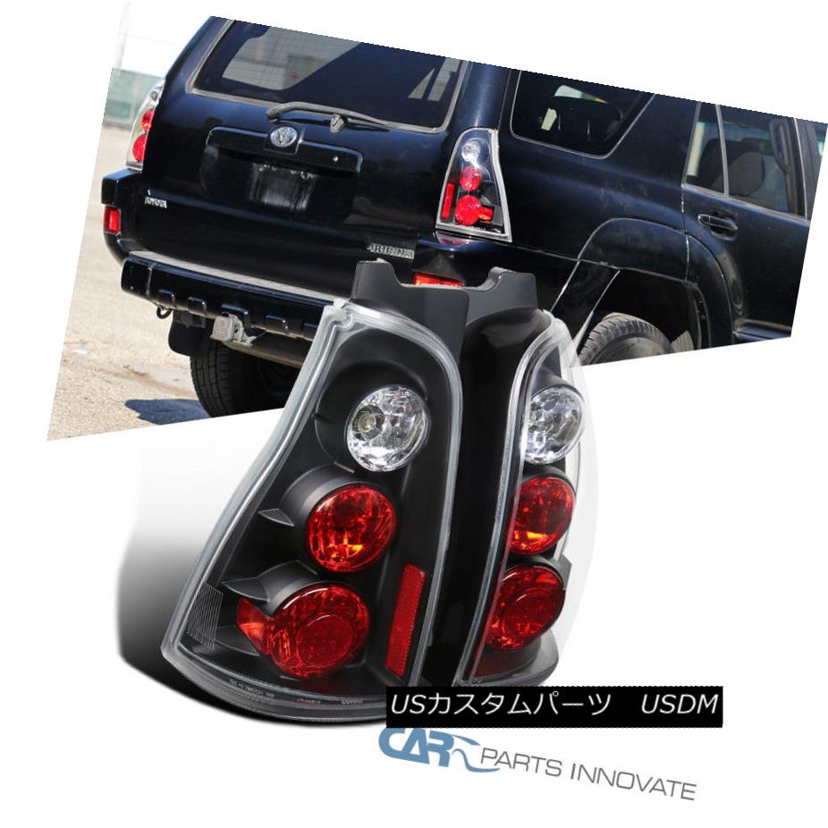 テールライト Toyota 03-05 4Runner Replacement Tail Lights Brake Parking Rear Lamps Black Pair トヨタ03-05 4ランナー交換テールライトブレーキパーキングリアランプブラックペア