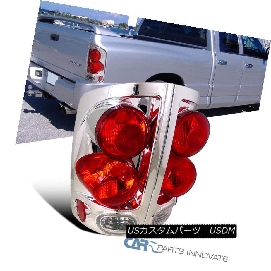 テールライト 2002-2006 Dodge Ram 1500 2500 3500 Pickup 3D Chrome Tail Lights Rear Lamps Pair 2002-2006 Dodge Ram 1500 2500 3500ピックアップ3Dクロームテールライトリアランプペア